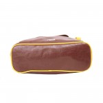 Beau Design stylish Brown Imported PU Leather Handbag With Double Handle For Women's/Ladies/Girls